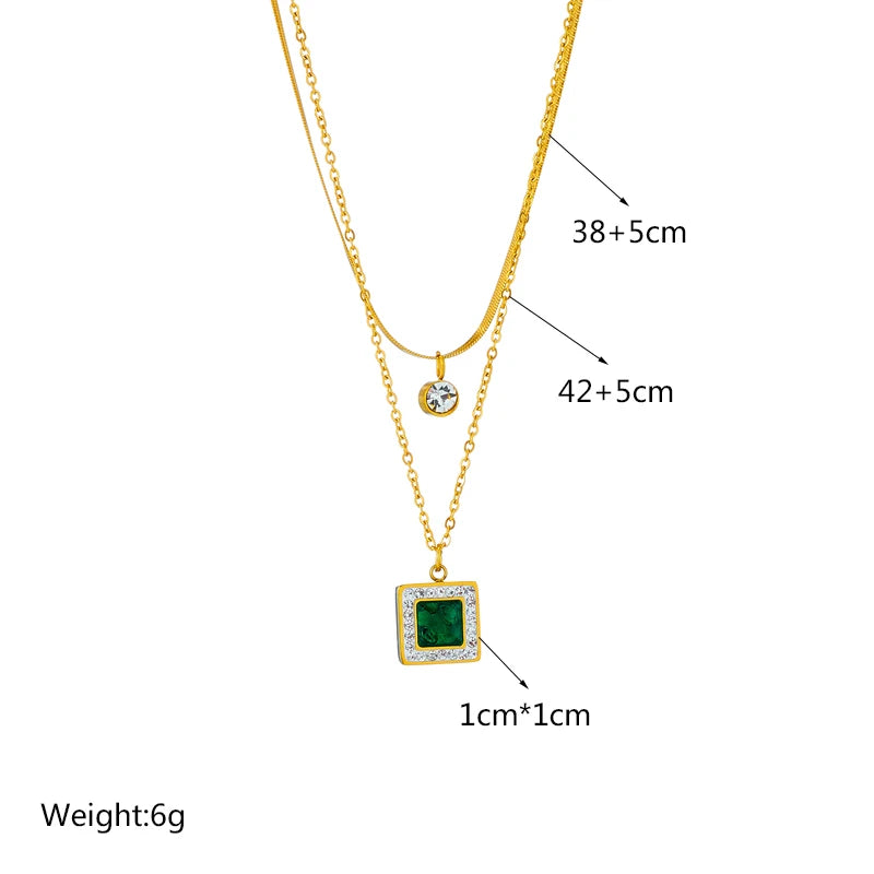 Stainless Steel Pearl Heart & Butterfly Cross Pendant Necklace