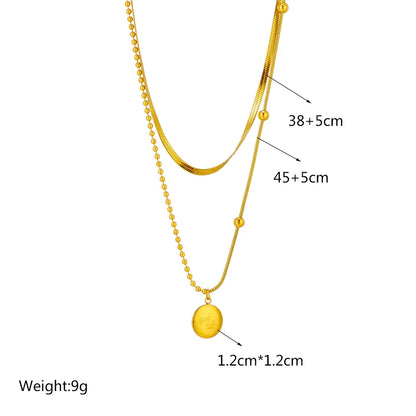 Stainless Steel Pearl Heart & Butterfly Cross Pendant Necklace