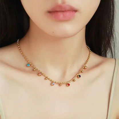 Multicolor Crystal Necklace
