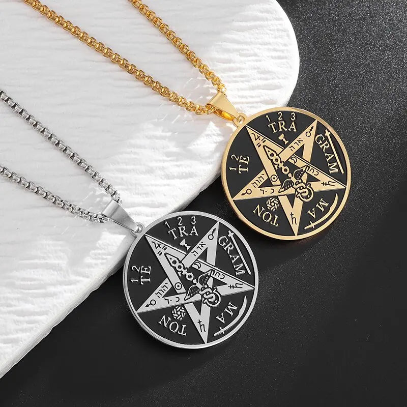 Witchcraft Pentagram Stainless Steel Necklace