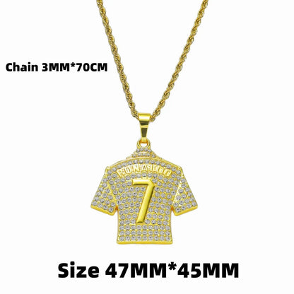 CR7 Zircon Pendant Necklace